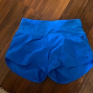 Lululemon high rise Speed up shorts in poolside blue